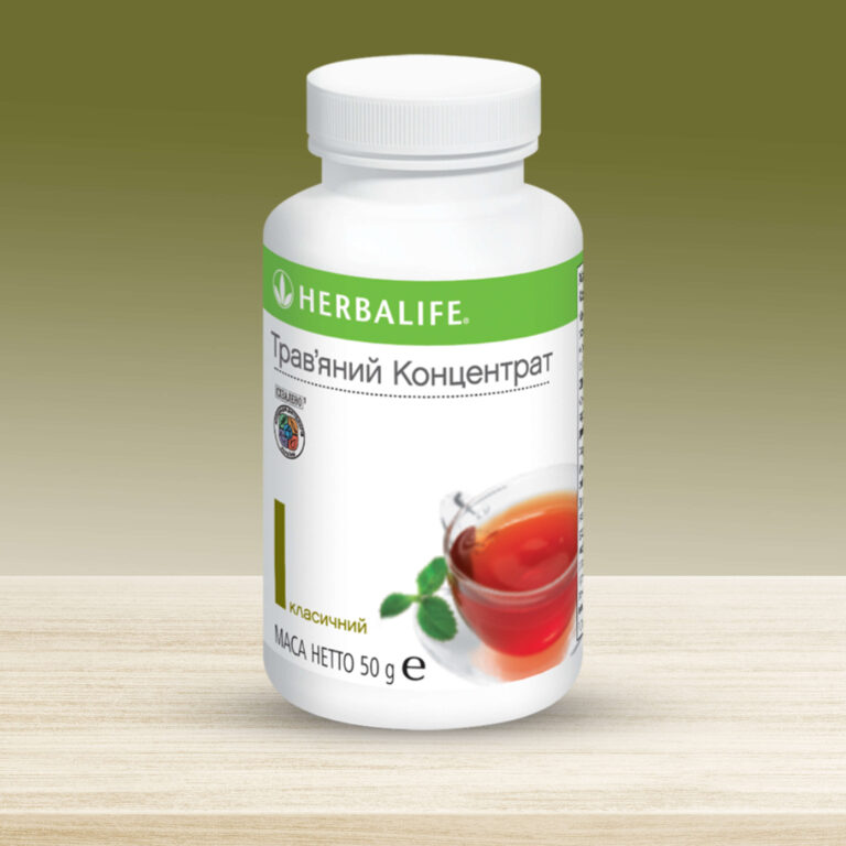 Розчинний трав'яний напій (чай) Класичний від Herbalife 50 г Трав'яний напій є відмінним стимулятором травлення і має властивість виводити токсини та шлаки з організму. Це робить його кориснішим за звичайний чай.